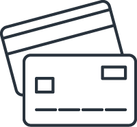 credit card icon signifying handy solutions that property management brings