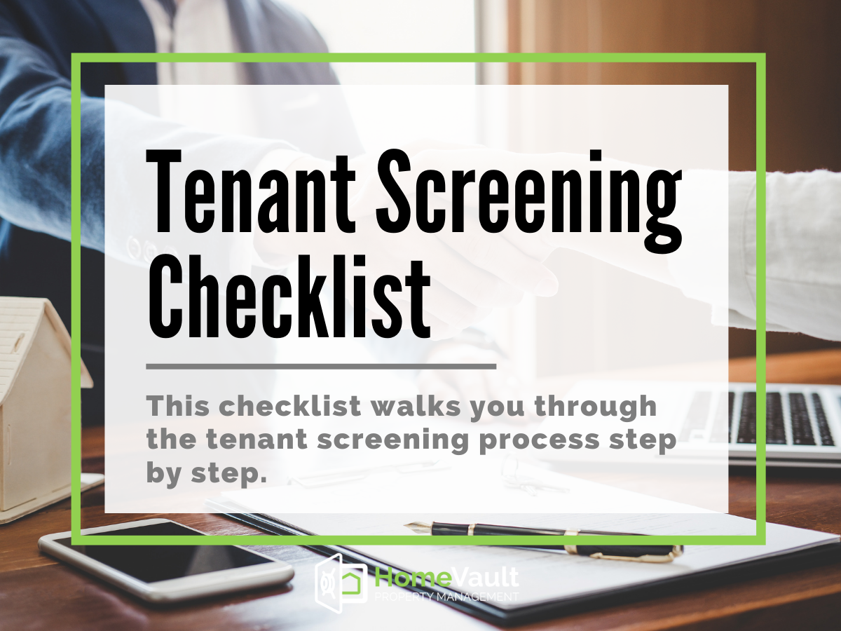 HV Lead Magnet Tenant Screening Checklist | HomeVault